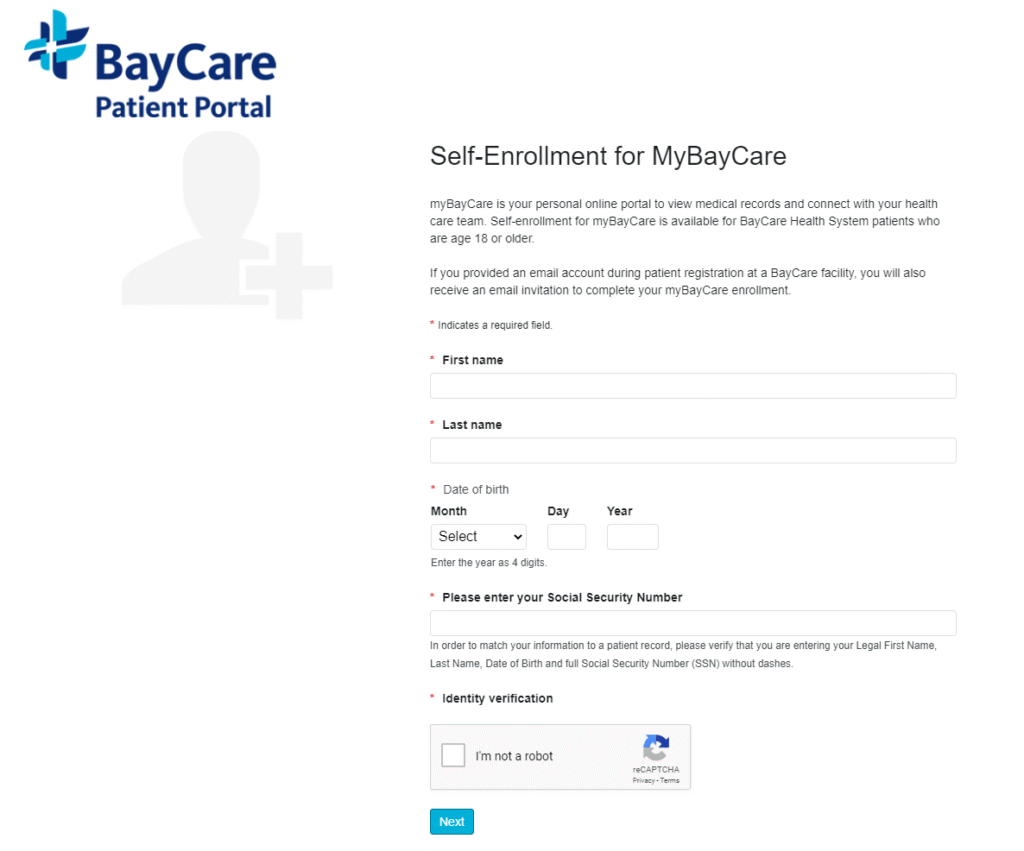 MyBayCare Enrolment Guidelines